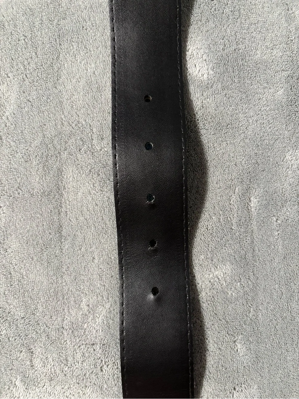 Vintage Black Metal Buckle with Blue Gemstones Belt